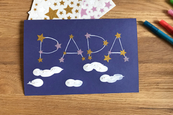 DIY – Une constellation d’amour pour papa : étape 4