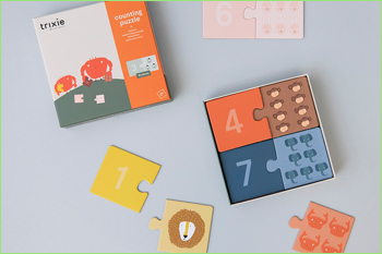 5 jeux d’éveil à faire avec bébé : le puzzle pour apprendre à compter