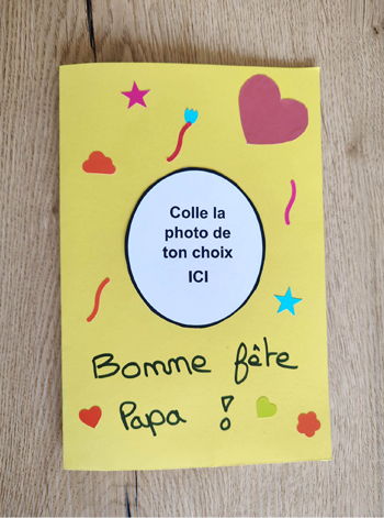 DIY Carte confetti pour la Fête des Pères : étape 3